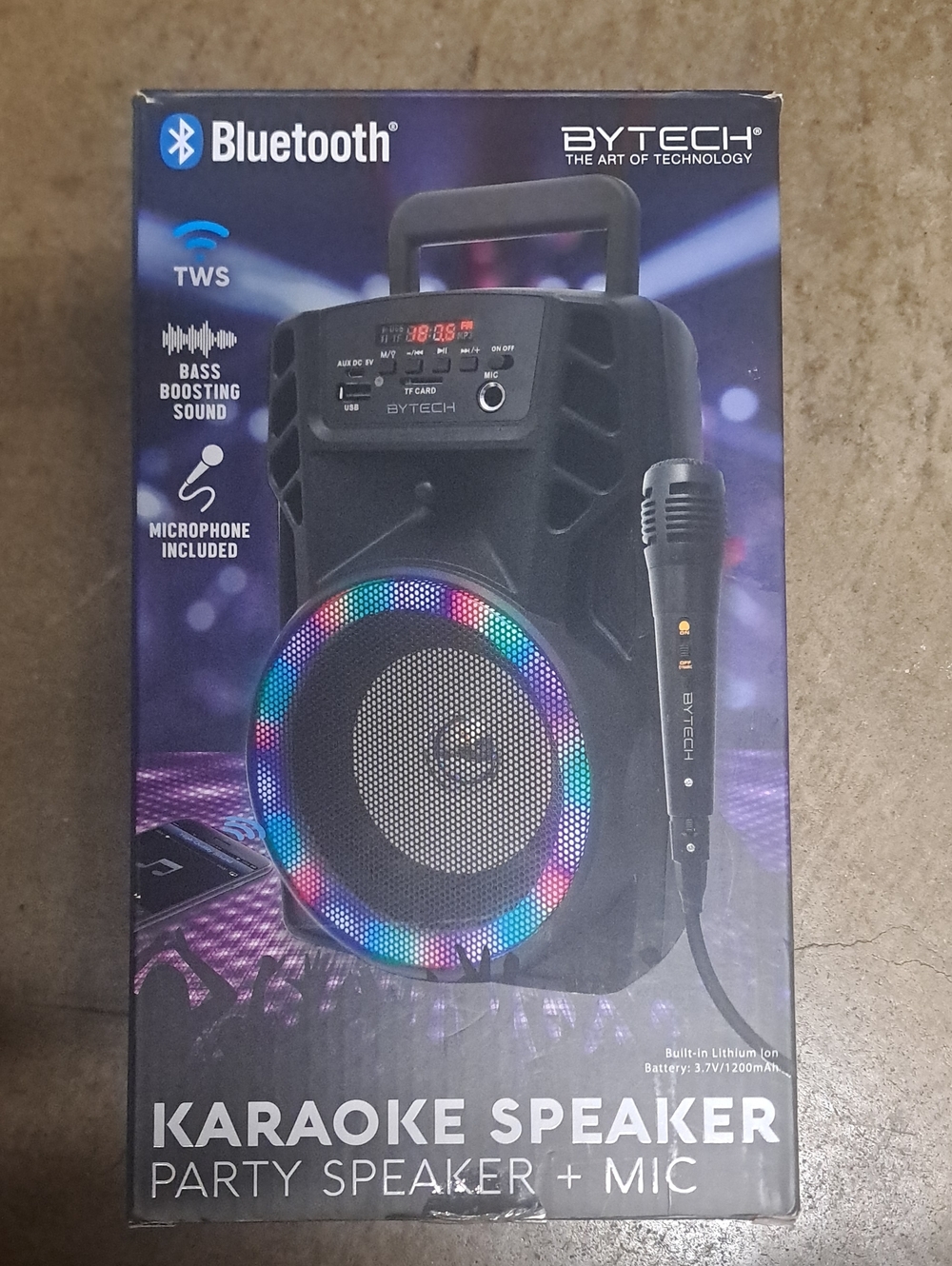 BLUETTOOTH KARAOKE SPEAKER +MIC Bytech Portable Karaoke Party